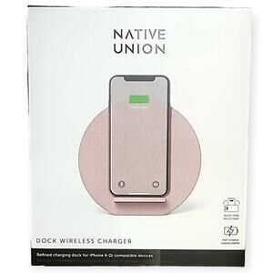 Native Union Dock Wireless Charger – Pink – NWT